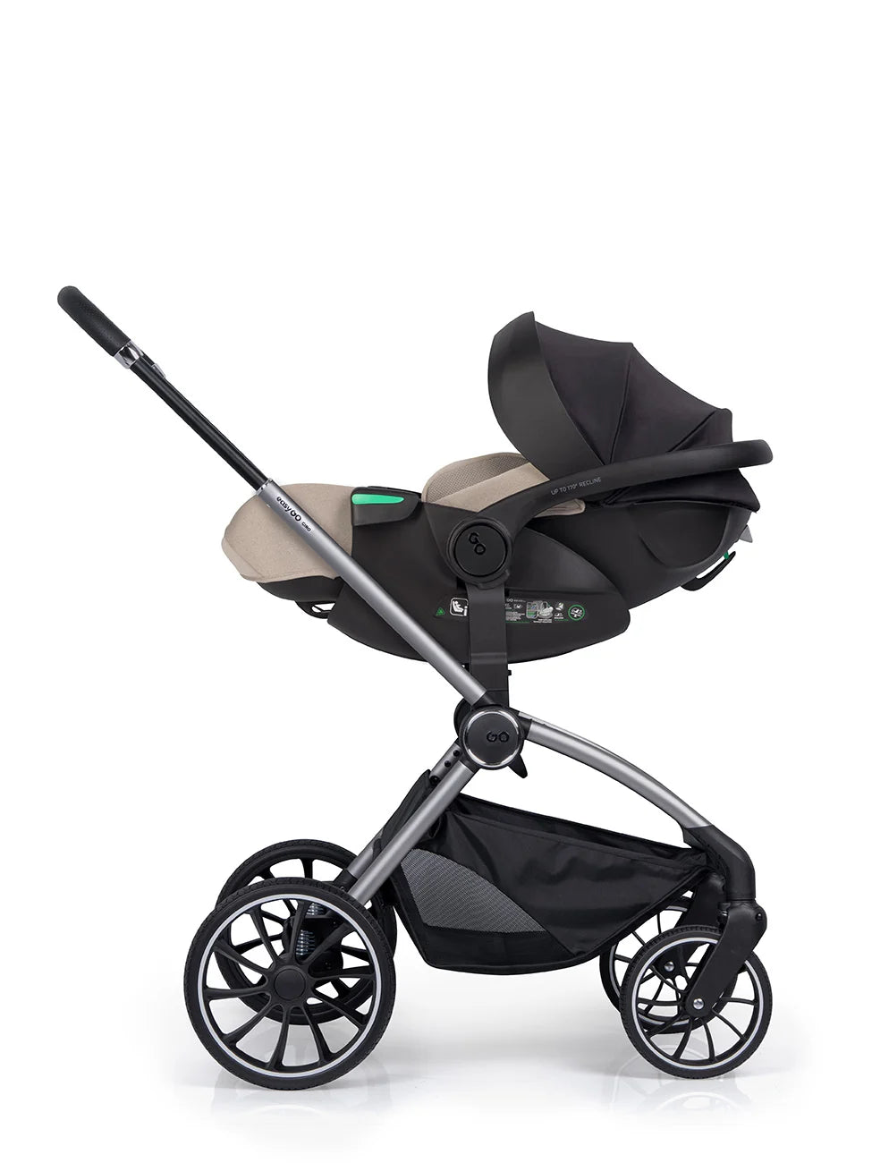 EasyGo Buz XTD Pro i-Size autóshordozó ISOFIX bázissal – Taupe