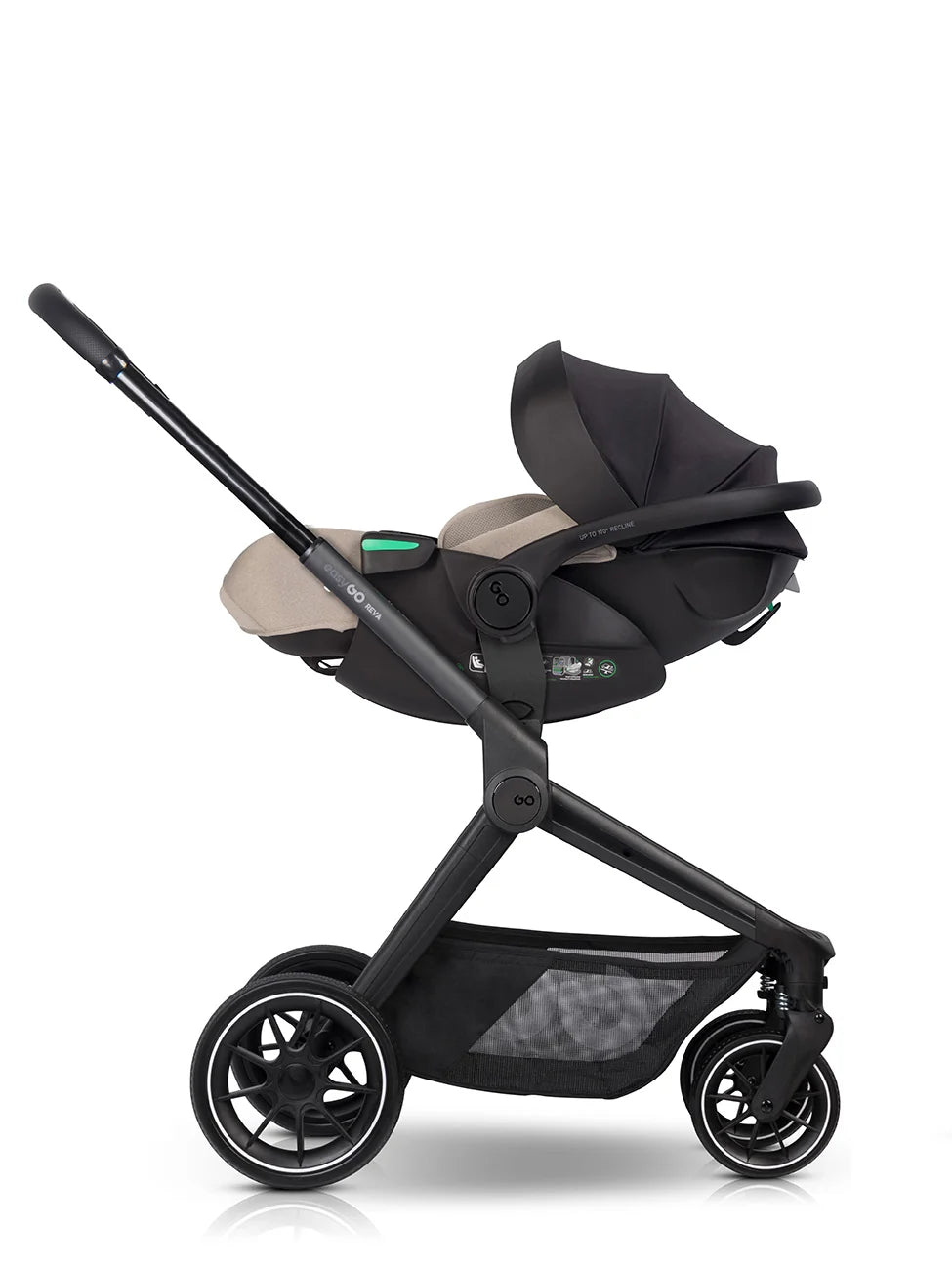 EasyGo Buz XTD Pro i-Size autóshordozó ISOFIX bázissal – Taupe