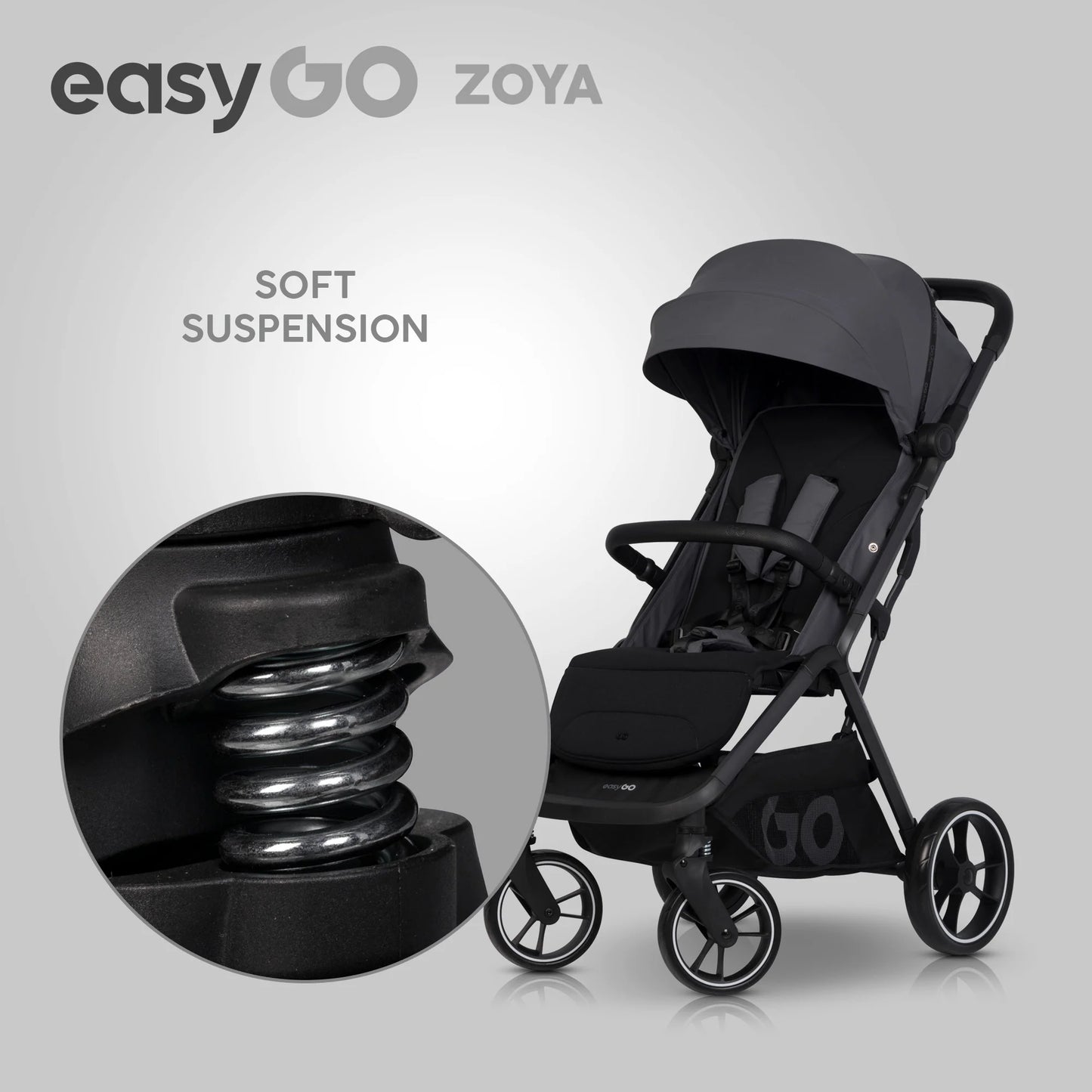 EasyGo Zoya 2in1 babakocsi - Cloudy Gray