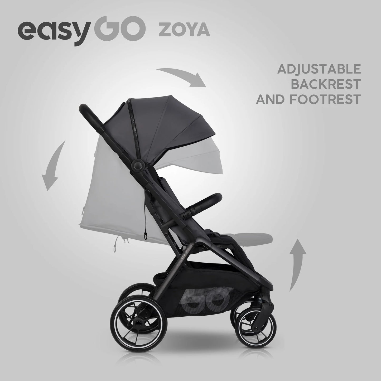 EasyGo Zoya 2in1 babakocsi - Cloudy Gray