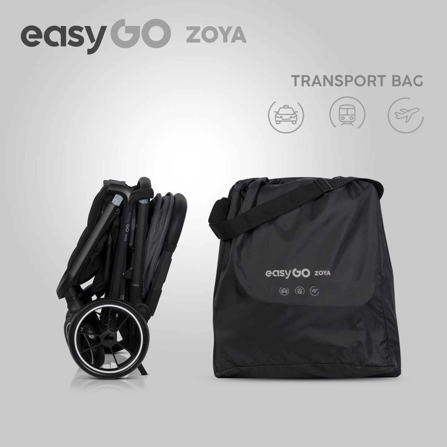 EasyGo Zoya mózeskosár – Cloudy Gray