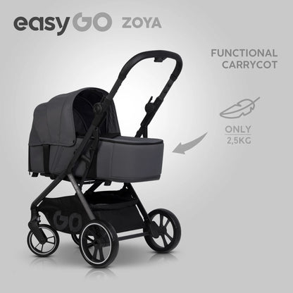 EasyGo Zoya 2in1 babakocsi táskával – Cloudy Gray
