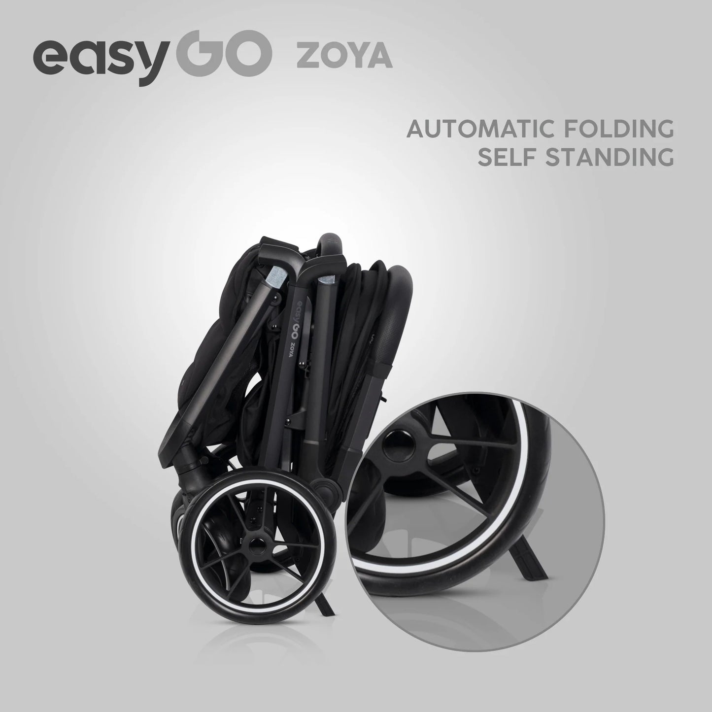 EasyGo Zoya 2in1 babakocsi – Ebony Black