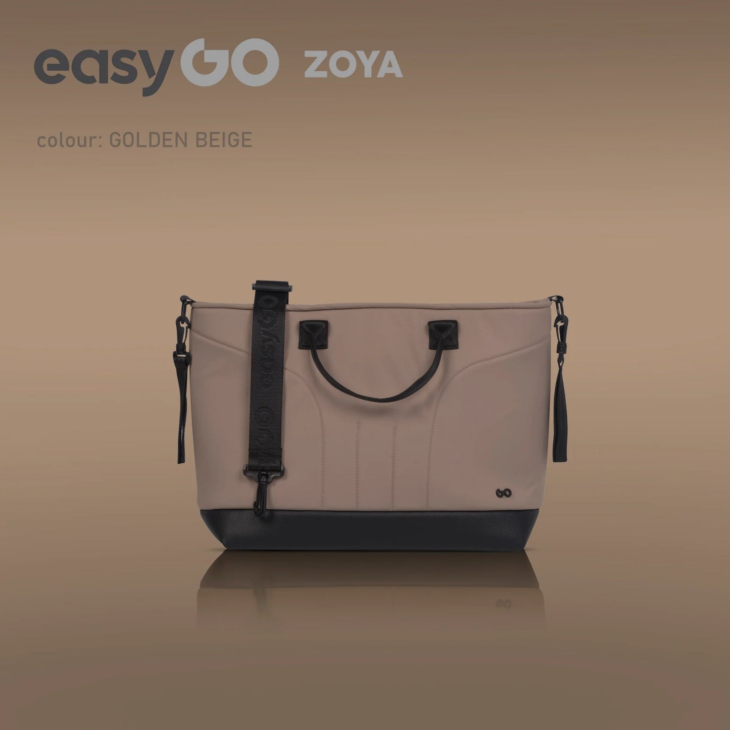 EasyGo Zoya 2in1 babakocsi táskával – Golden Beige