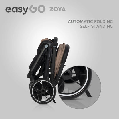 EasyGo Zoya 2in1 babakocsi táskával – Golden Beige
