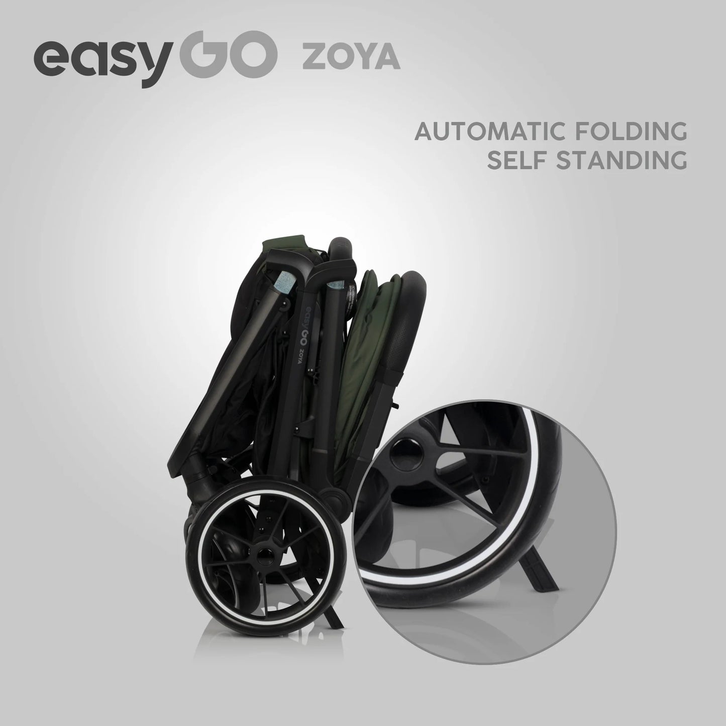 EasyGo Zoya mózeskosár – Jungle Green
