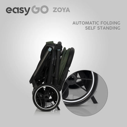 EasyGo Zoya 2in1 babakocsi táskával – Jungle Green