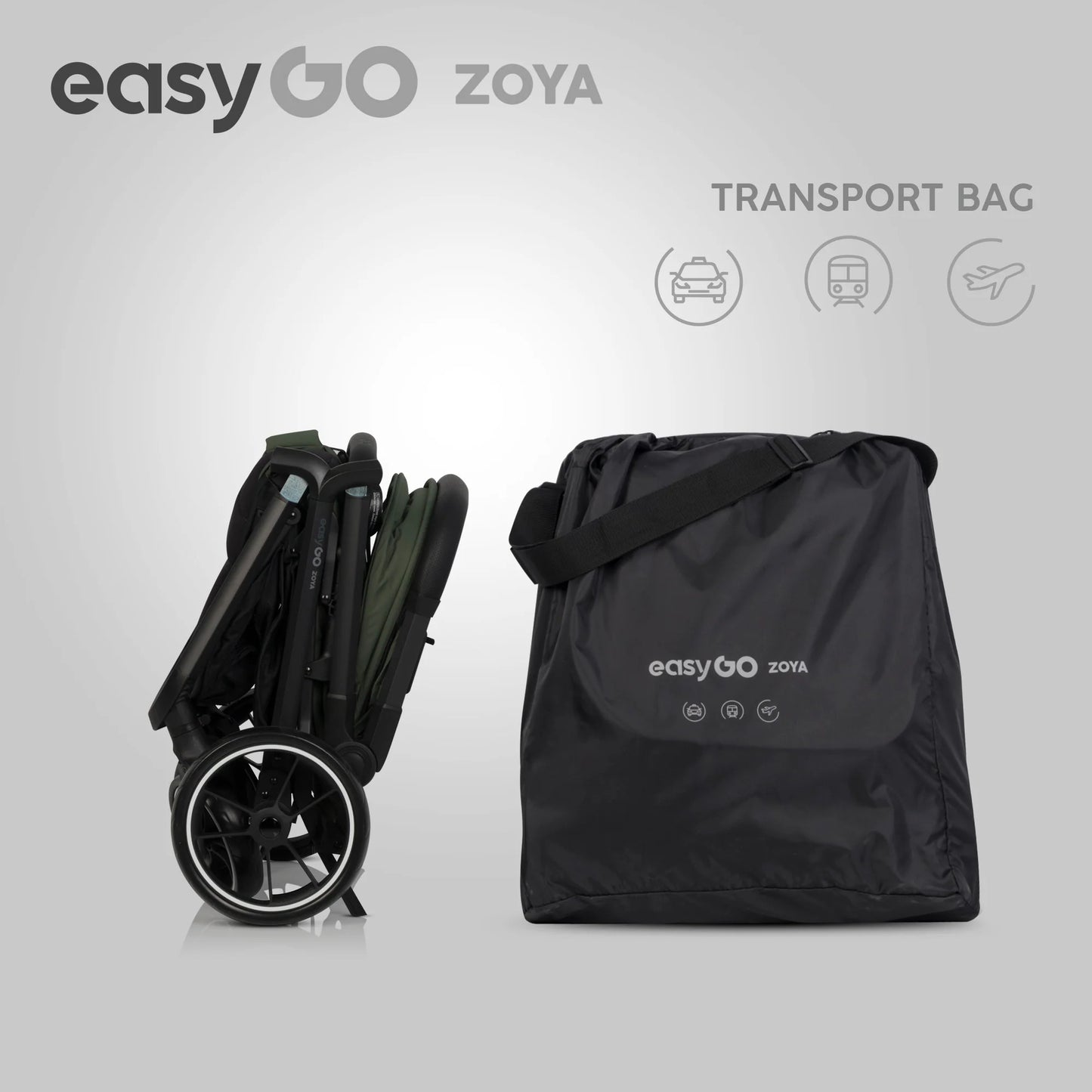 EasyGo Zoya 2in1 babakocsi – Jungle Green