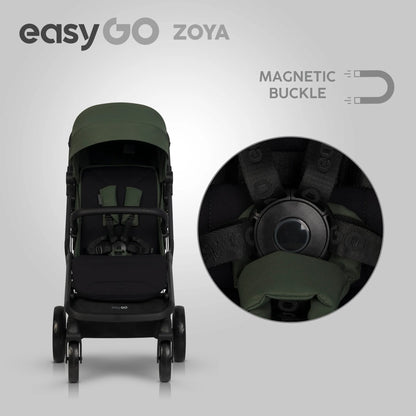 EasyGo Zoya 2in1 babakocsi táskával – Jungle Green
