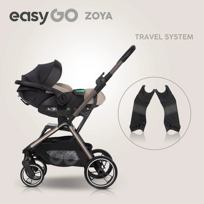 EasyGo Zoya mózeskosár – Mokka