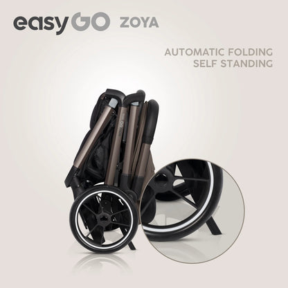 EasyGo Zoya 2in1 babakocsi táskával – Mokka