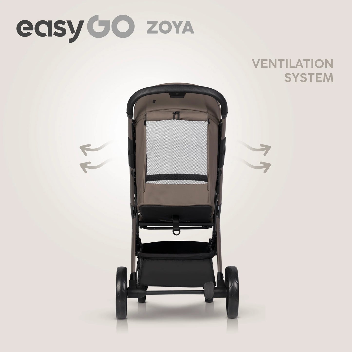 EasyGo Zoya mózeskosár – Mokka