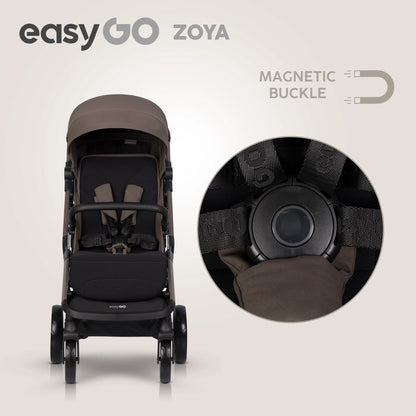 EasyGo Zoya mózeskosár – Mokka
