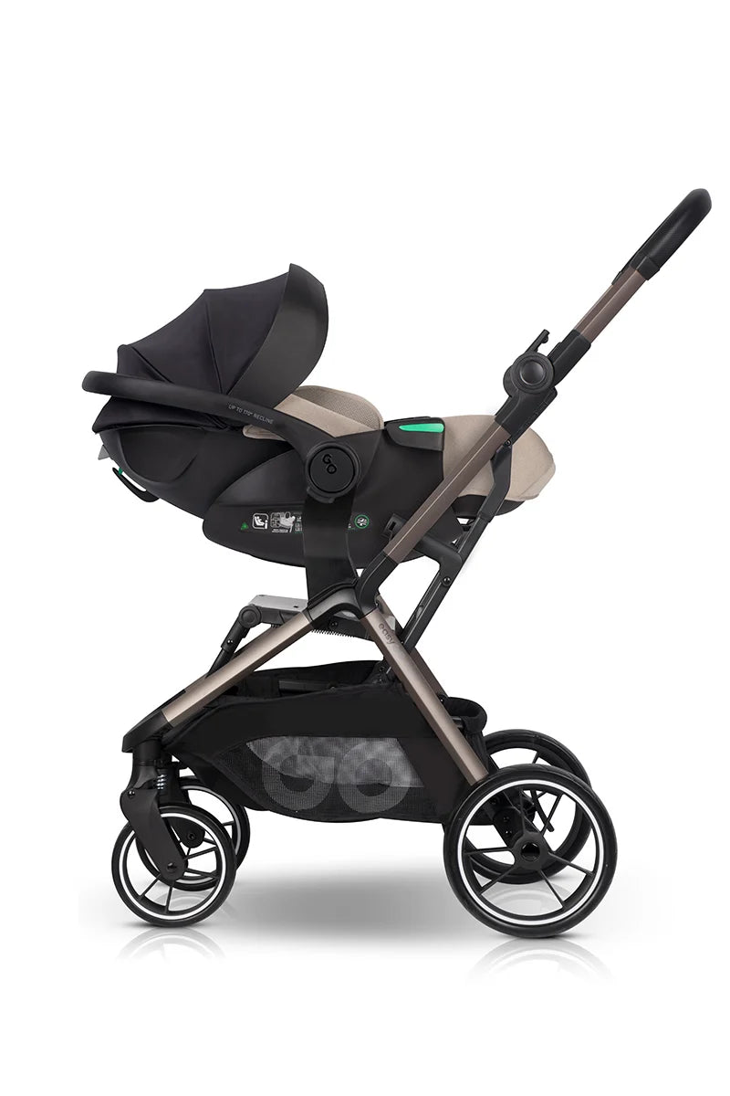 EasyGo Zoya 2in1 babakocsi táskával – Mokka