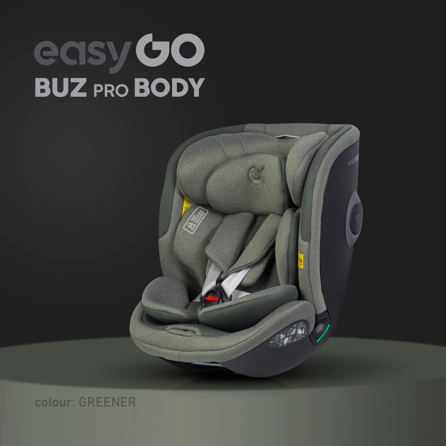 EasyGo BUZ PRO BODY i-Size autósülés 40–150 cm – Greener