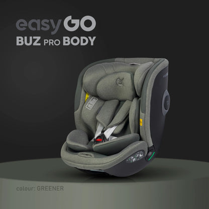 EasyGo BUZ PRO BODY i-Size autósülés 40–150 cm – Greener