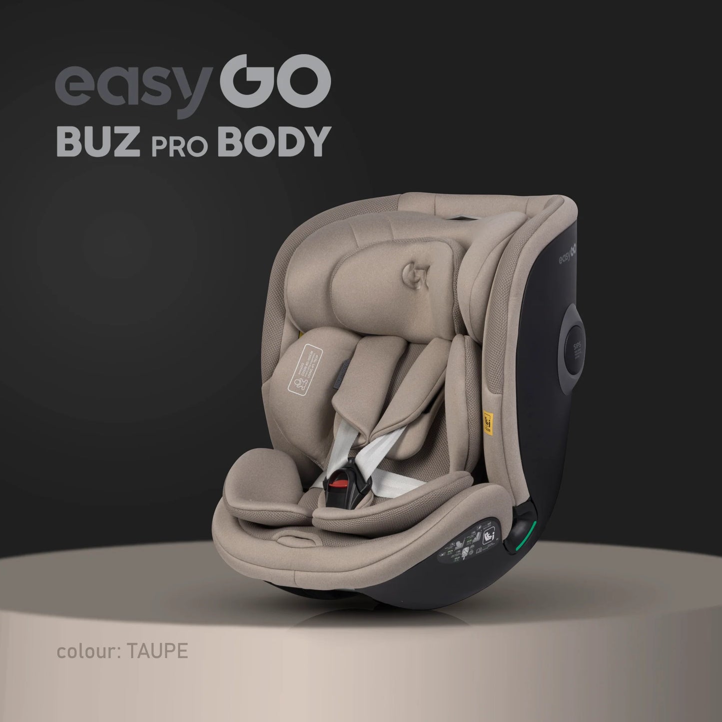 EasyGo BUZ PRO BODY i-Size autósülés 40–150 cm – Taupe