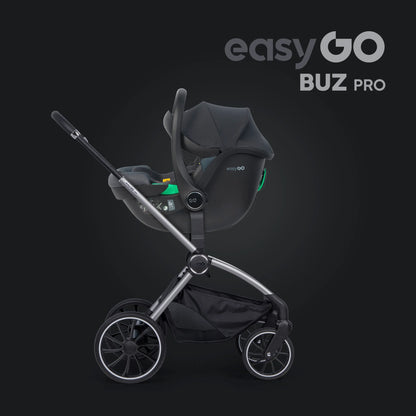 EasyGo Buz Pro i-Size autós hordozó forgatható ISOFIX bázistalppal – Granito