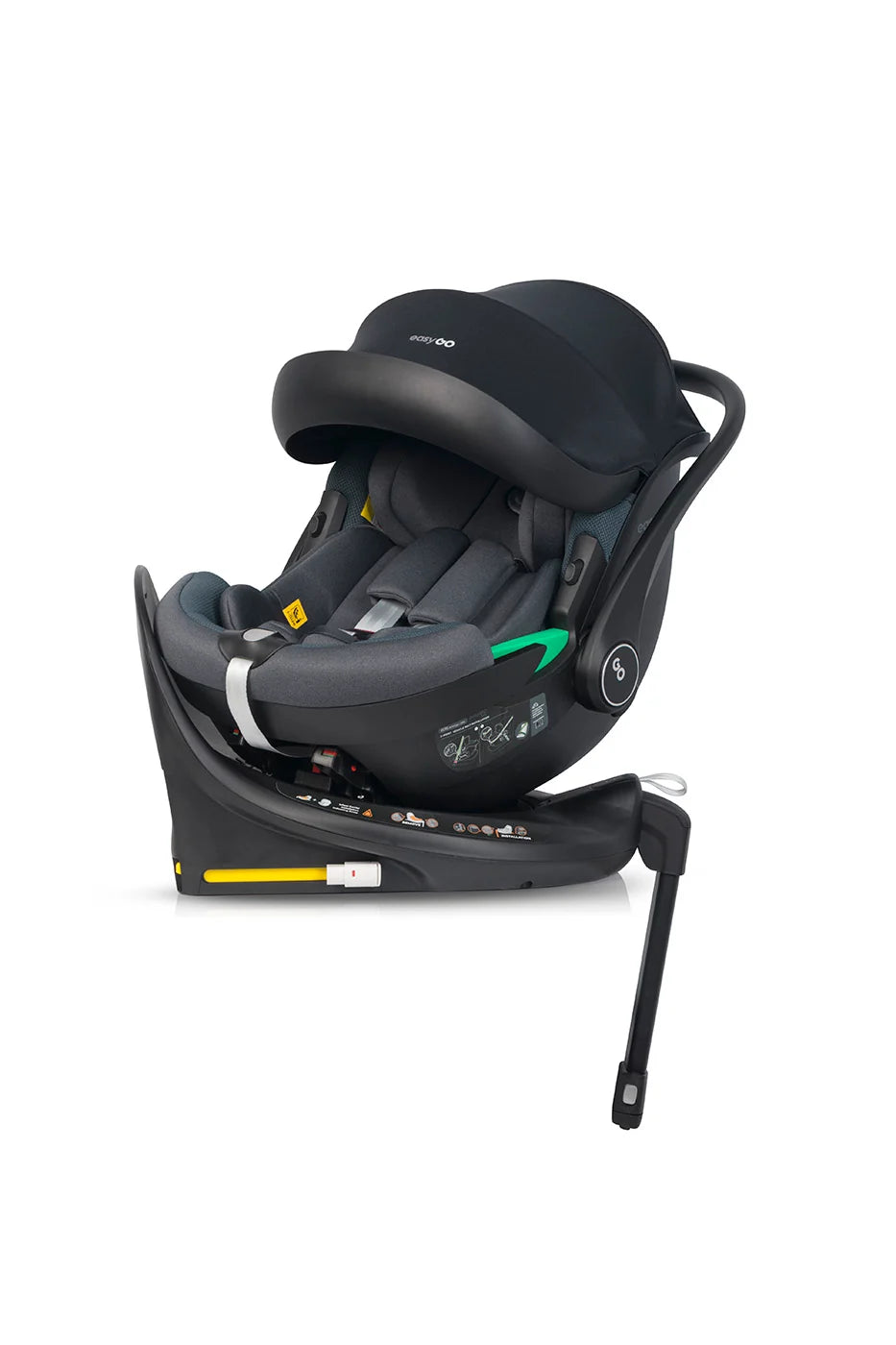 EasyGo Buz Pro i-Size autós hordozó forgatható ISOFIX bázistalppal – Granito
