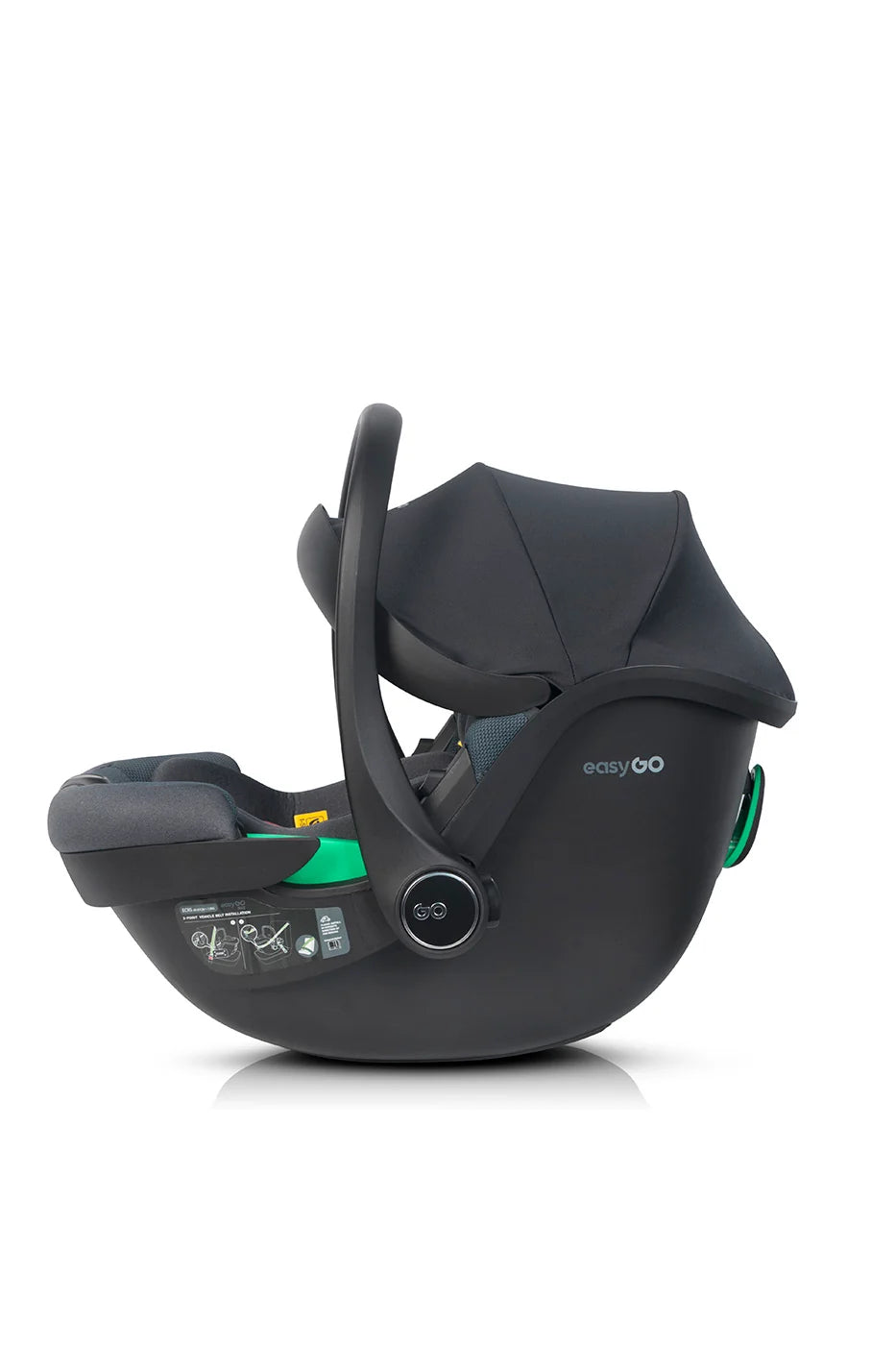 EasyGo Buz Pro i-Size autós hordozó forgatható ISOFIX bázistalppal – Granito