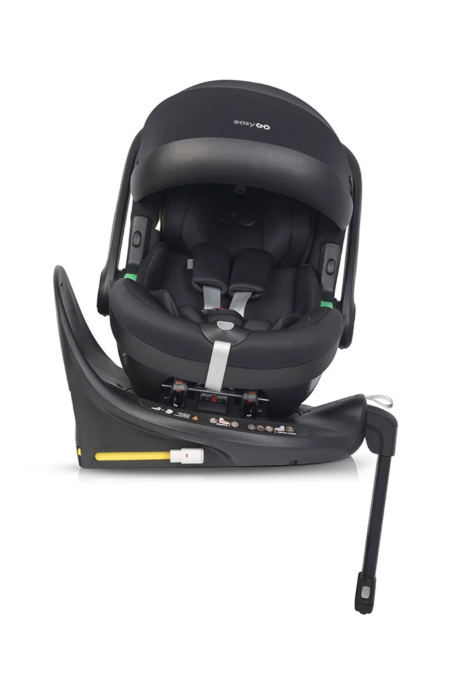 EasyGo Buz Pro i-Size autós hordozó forgatható ISOFIX bázistalppal – Ink