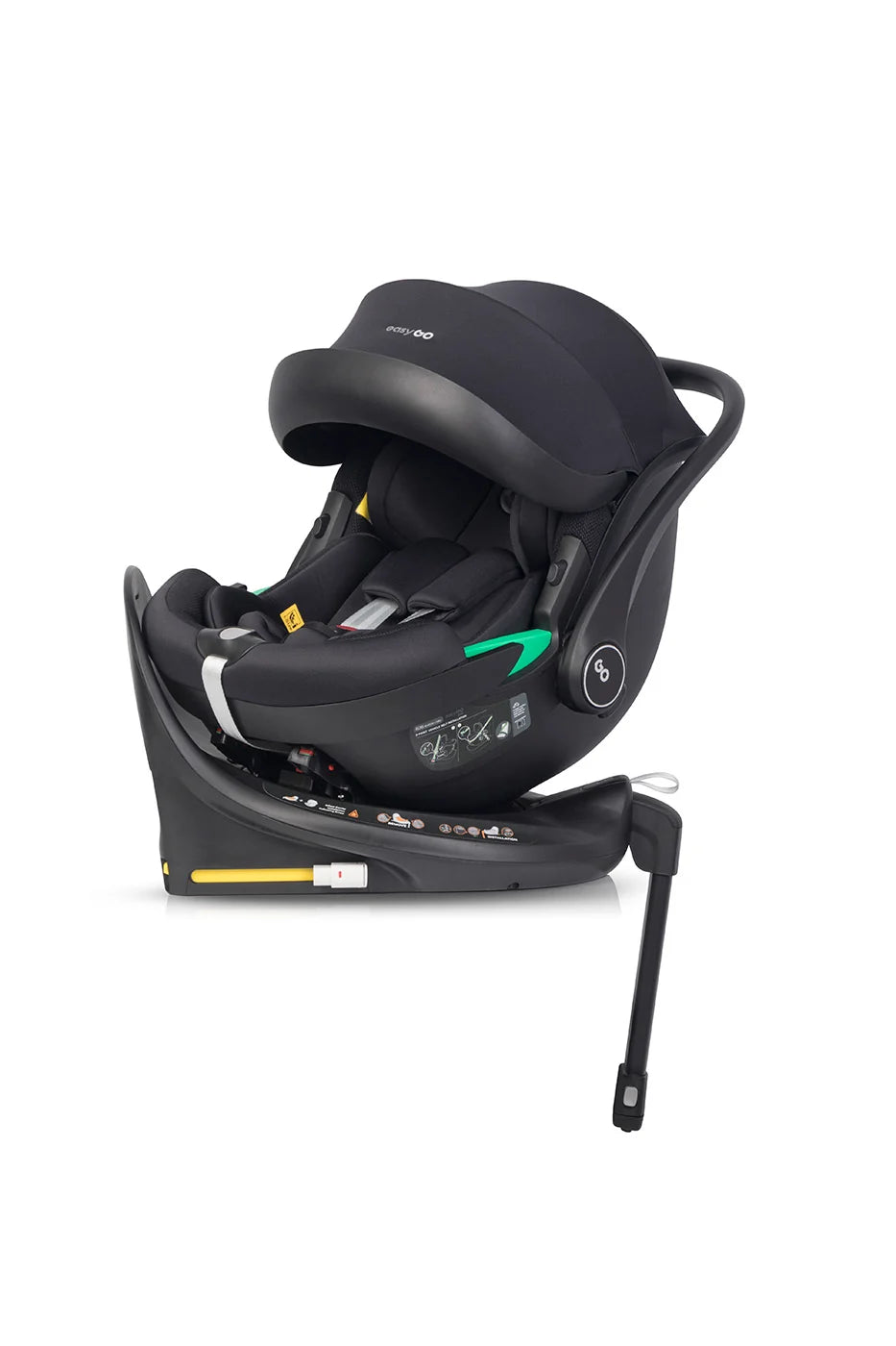 EasyGo Buz Pro i-Size autós hordozó forgatható ISOFIX bázistalppal – Ink