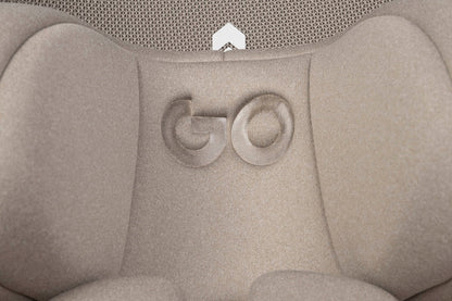 EasyGo Buz Pro i-Size autós hordozó forgatható ISOFIX bázistalppal – Taupe