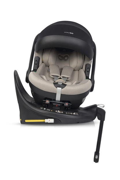 EasyGo Buz Pro i-Size autós hordozó forgatható ISOFIX bázistalppal – Taupe