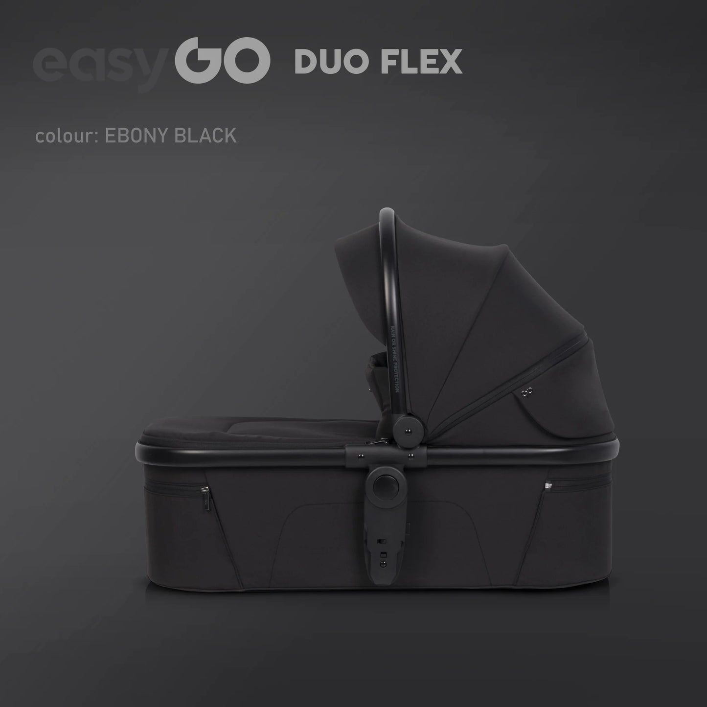 EasyGo Duoflex mózeskosár – Ebony Black