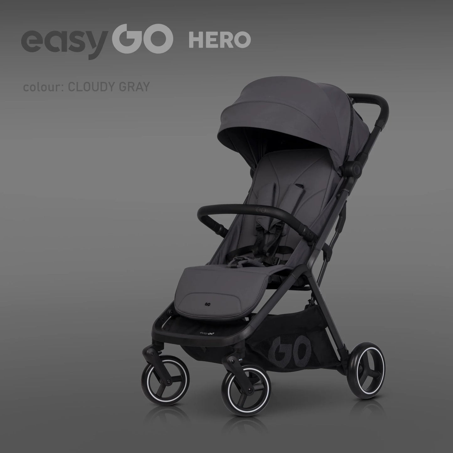 EasyGo Hero sport babakocsi – Cloudy Gray