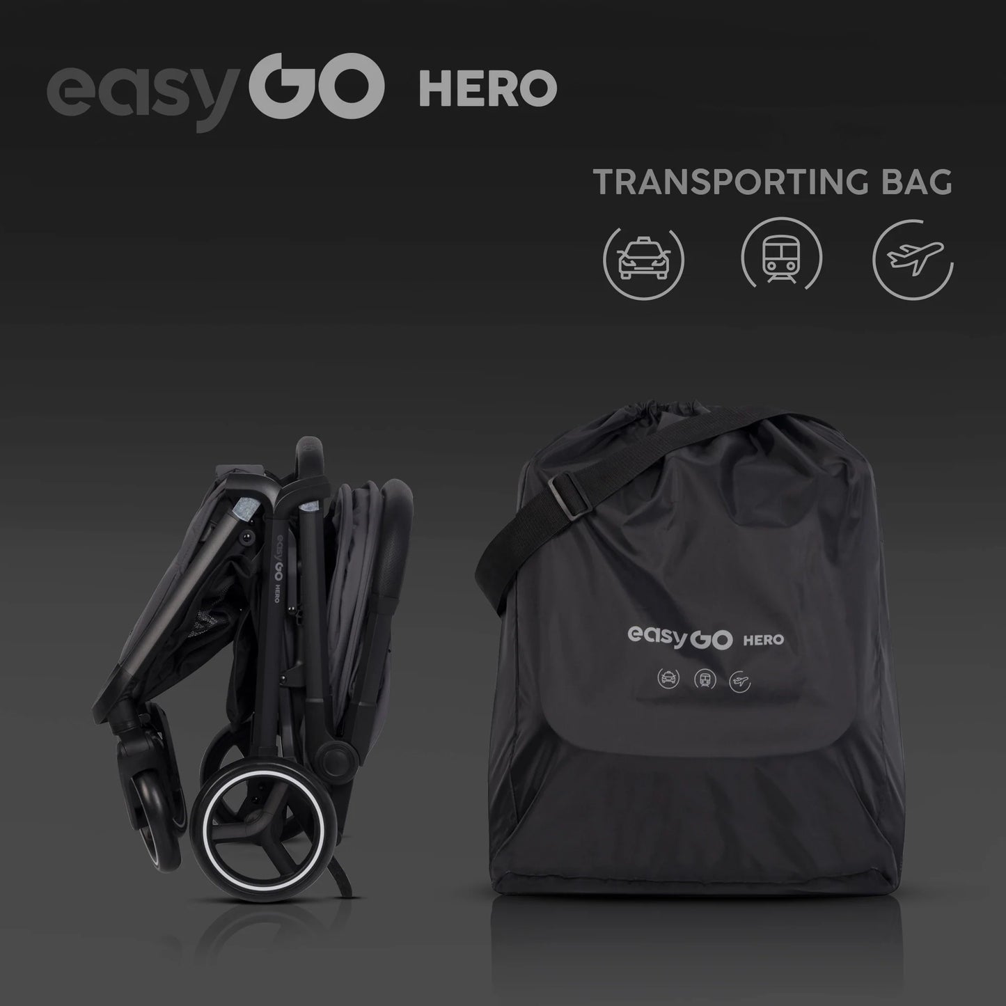 EasyGo Hero sport babakocsi – Cloudy Gray