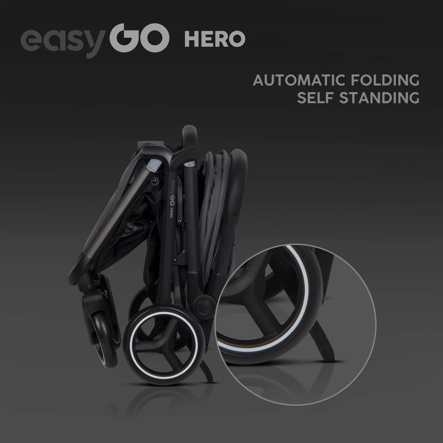 EasyGo Hero sport babakocsi – Cloudy Gray