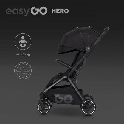 EasyGo Hero sport babakocsi – Ebony Black