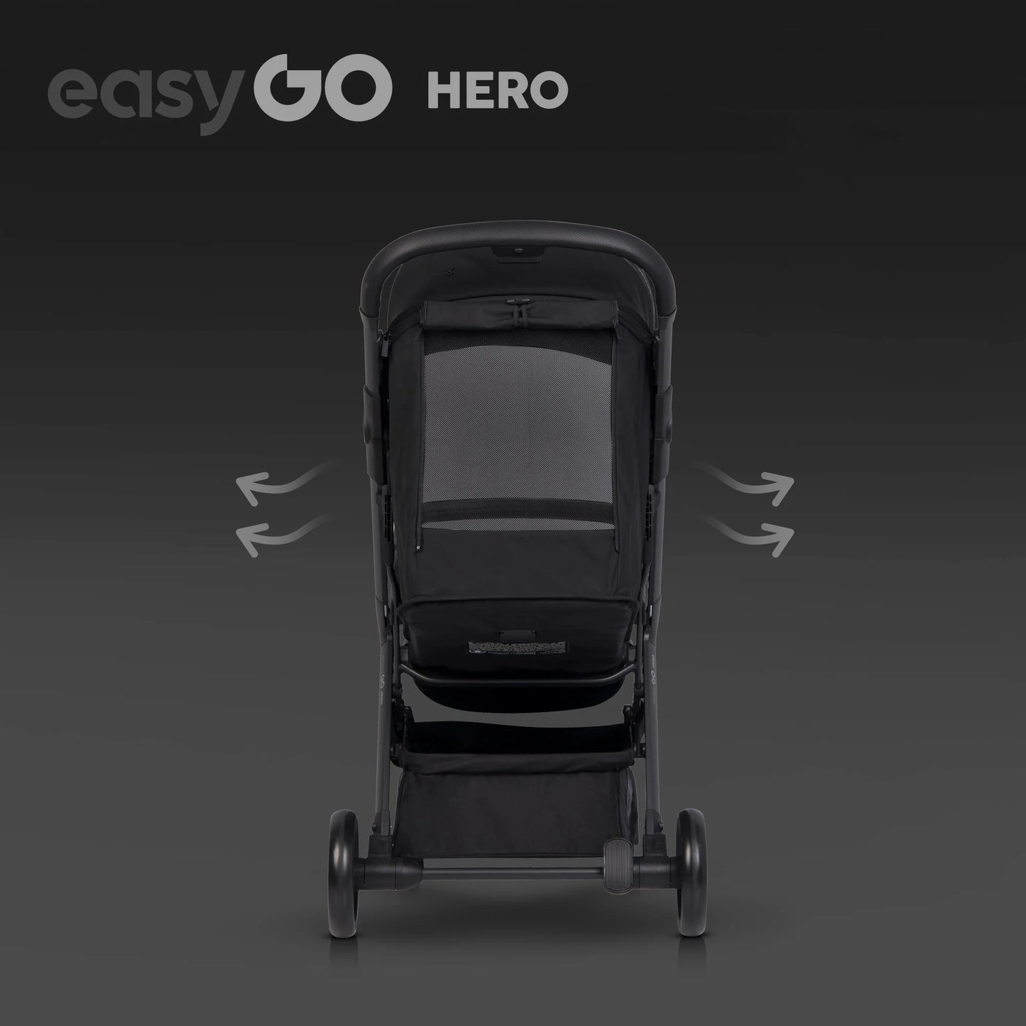 EasyGo Hero sport babakocsi – Ebony Black