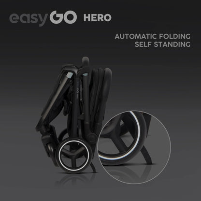 EasyGo Hero sport babakocsi – Ebony Black