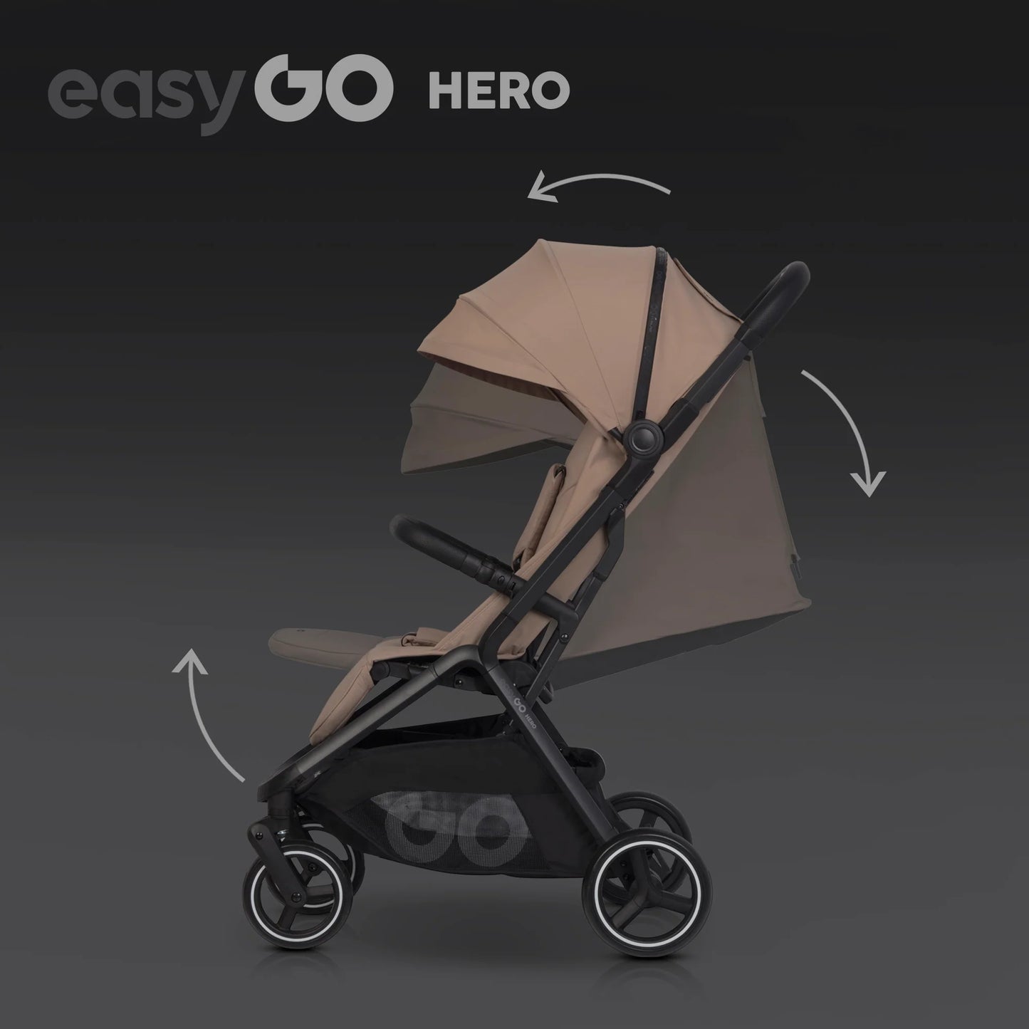 EasyGo Hero sport babakocsi – Golden Beige