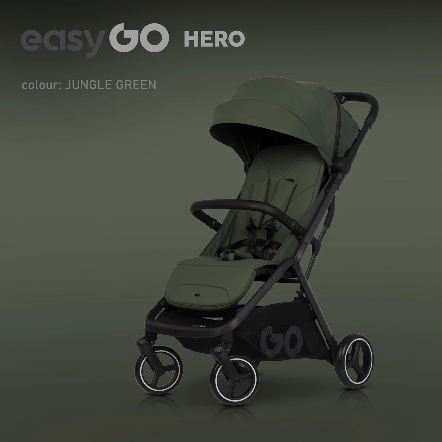EasyGo Hero sport babakocsi – Jungle Green