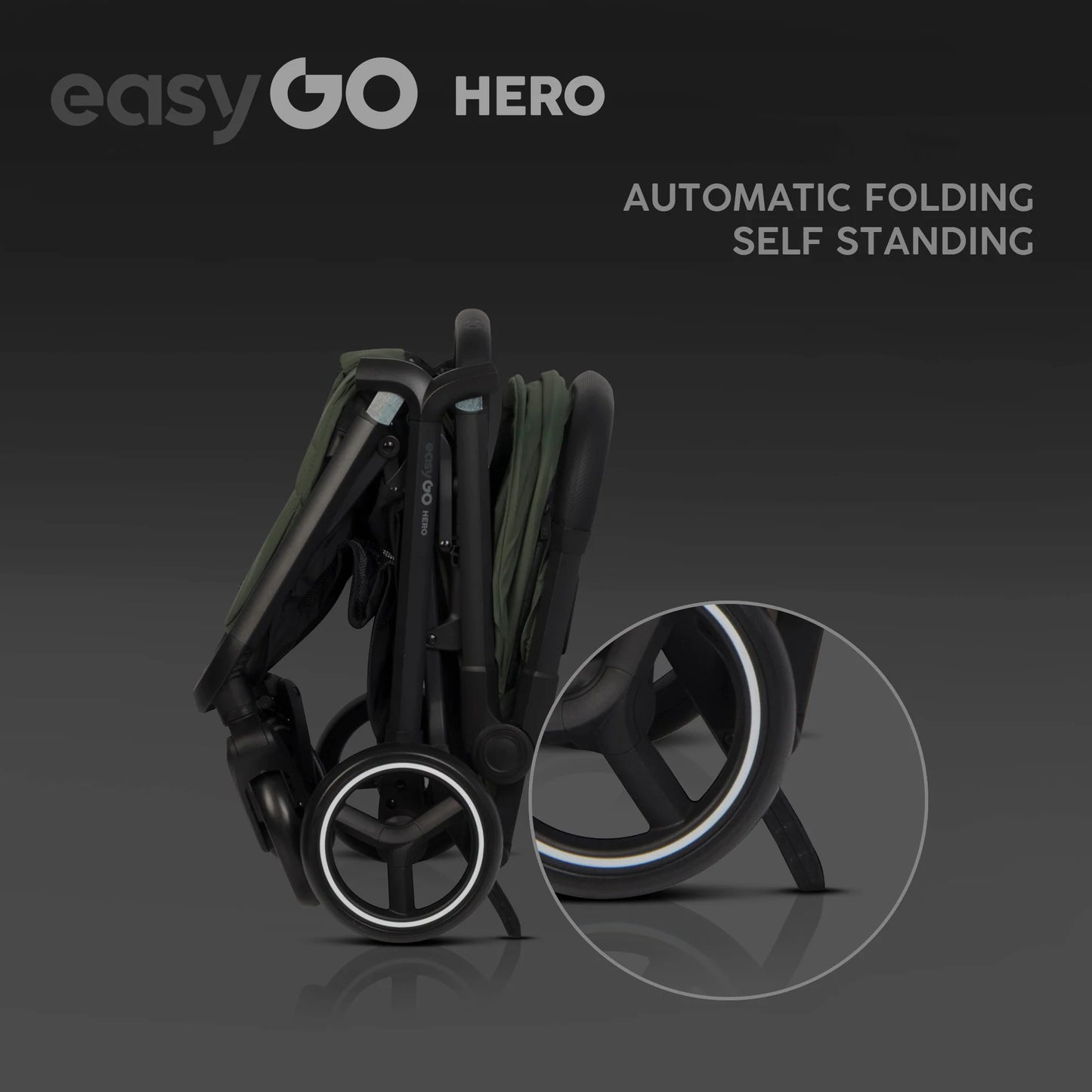 EasyGo Hero sport babakocsi – Jungle Green