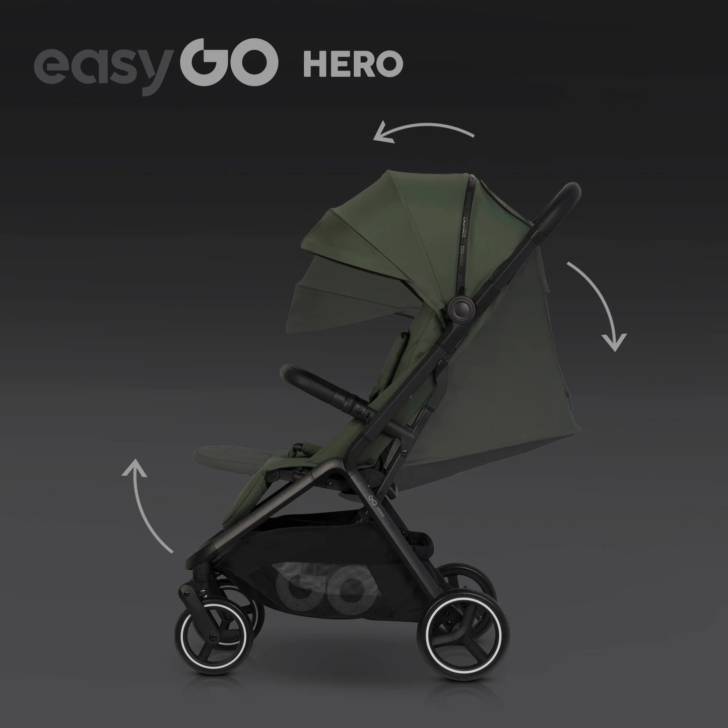 EasyGo Hero sport babakocsi – Jungle Green