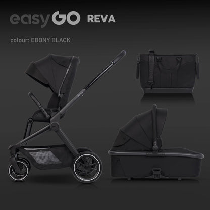 EasyGo REVA 2in1 babakocsi – Ebony Black