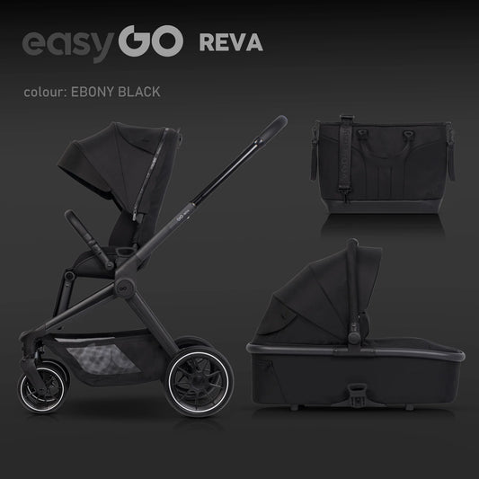 EasyGo REVA 2in1 babakocsi – Ebony Black