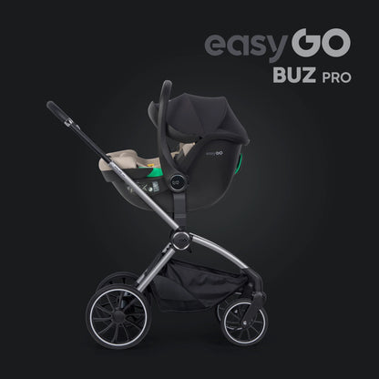 EasyGo Buz Pro + Buz Pro Body 2in1 autósülés szett ISOFIX bázissal – Taupe