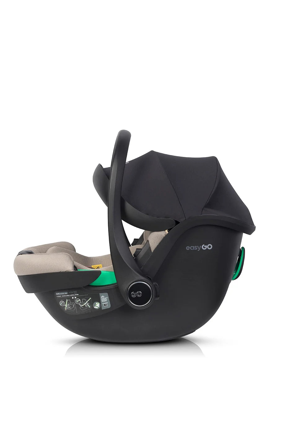 EasyGo Buz Pro + Buz Pro Body 2in1 autósülés szett ISOFIX bázissal – Taupe