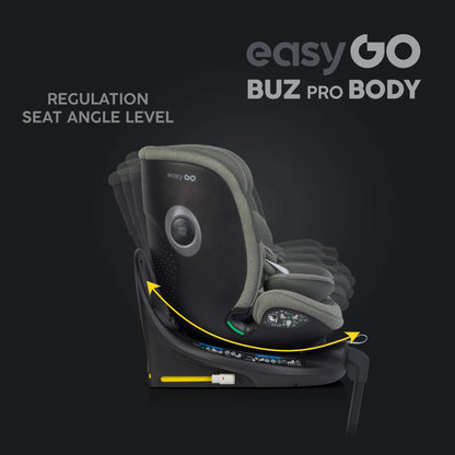 EasyGo Buz Pro + Buz Pro Body 2in1 autósülés szett ISOFIX bázissal – Greener