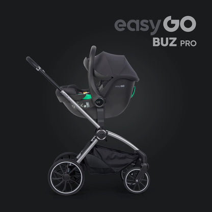 EasyGo Buz Pro + Buz Pro Body 2in1 autósülés szett ISOFIX bázissal – Ink