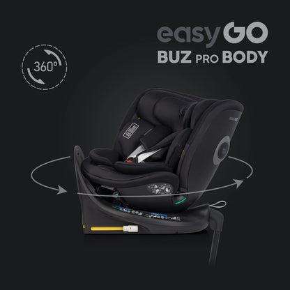EasyGo Buz Pro + Buz Pro Body 2in1 autósülés szett ISOFIX bázissal – Ink