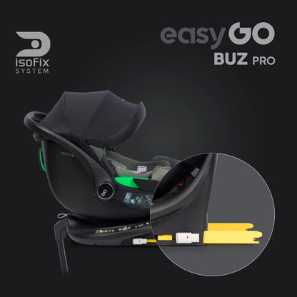 EasyGo Buz Pro + Buz Pro Body 2in1 autósülés szett ISOFIX bázissal – Greener