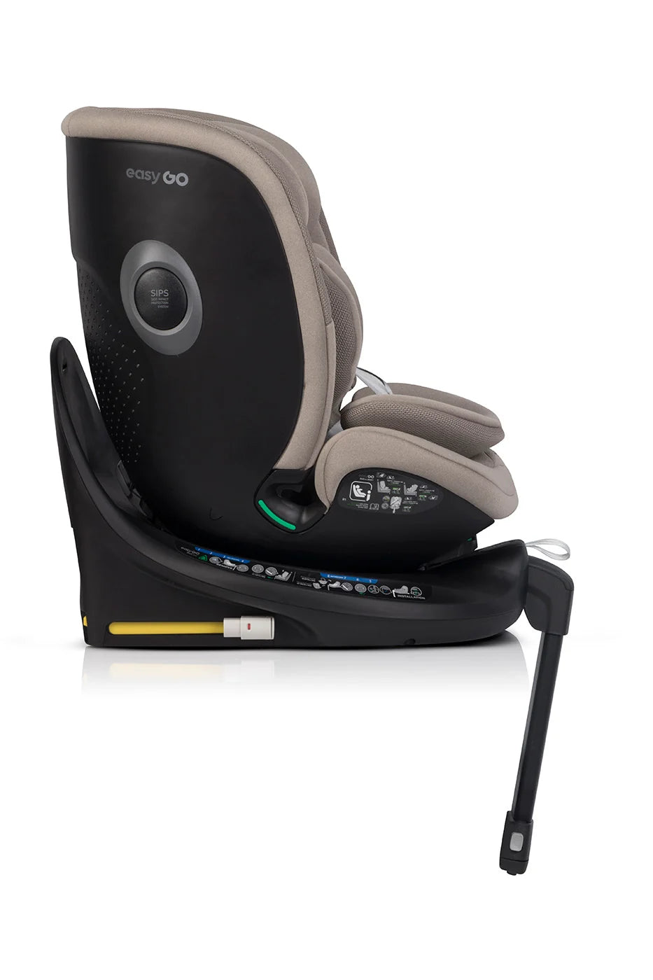 EasyGo Buz Pro + Buz Pro Body 2in1 autósülés szett ISOFIX bázissal – Taupe